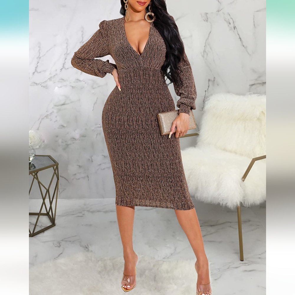 SEXY PENCIL BODYCON DRESS SIZE MEDIUM